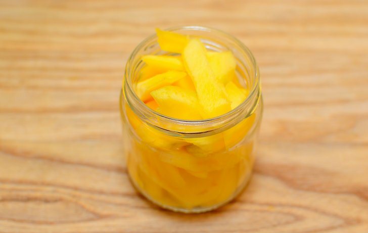 şekerlenmiş mango